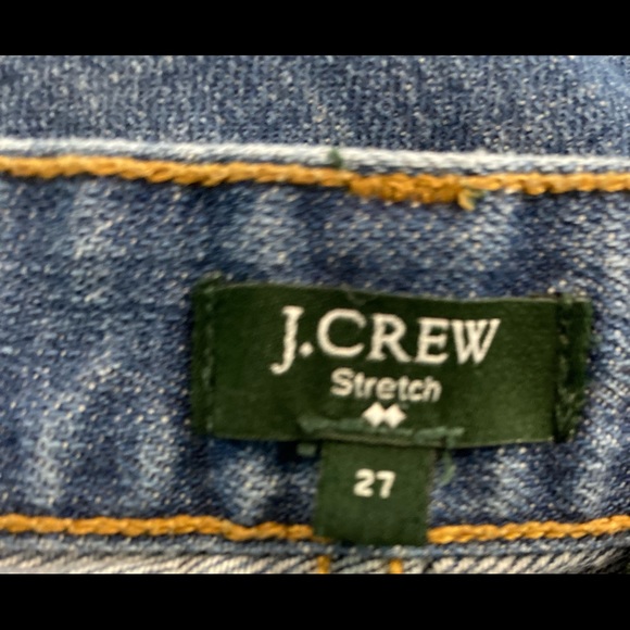 J. Crew Toothpick Medium Wash Stretch Jeans Size 27” Waist - Picture 4 of 11